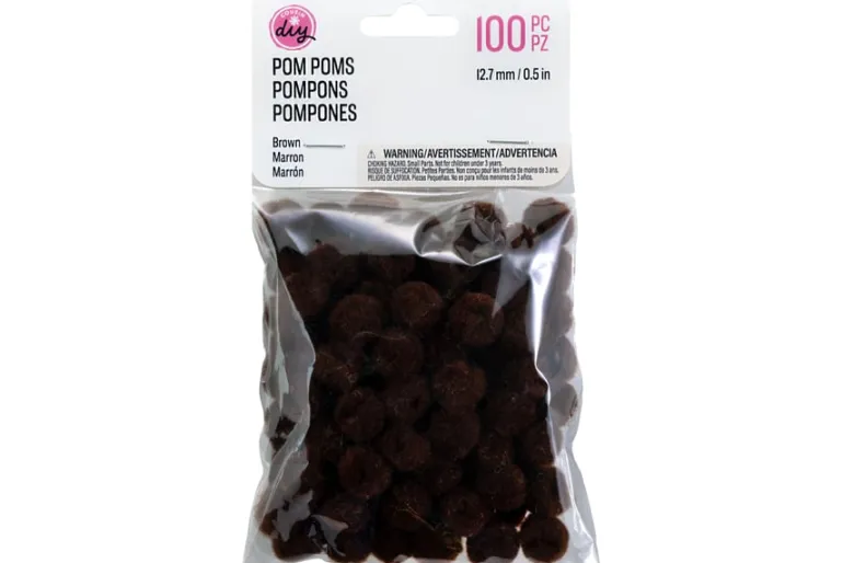 Pom-Poms – 5mm – 40pc. – Black