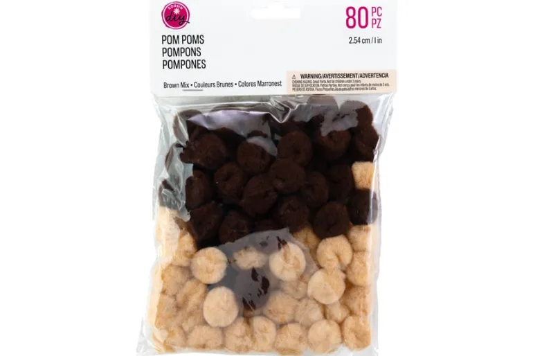 Pom-Poms – 10mm – 100pc. – Pastel Mix