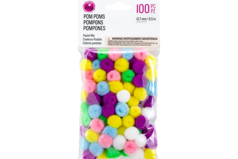 Pom-Poms – 10mm – 100pc. – Pastel Mix
