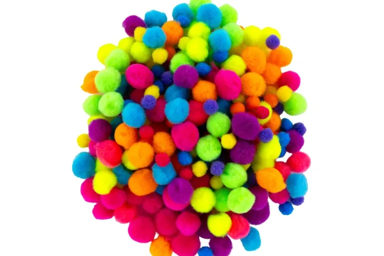 Pom-Poms – 10mm – 100pc. – Pastel Mix