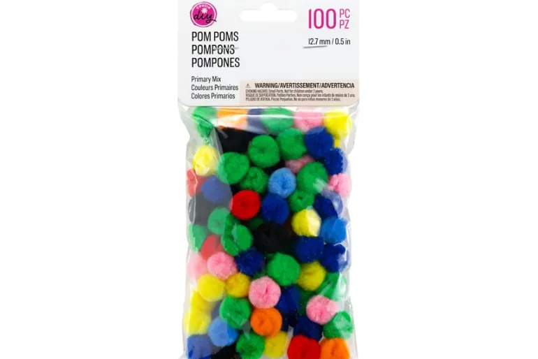 Pom-Poms – 10mm – 100pc. – Pastel Mix