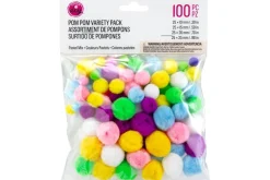Pom-Poms – 10mm – 100pc. – Pastel Mix