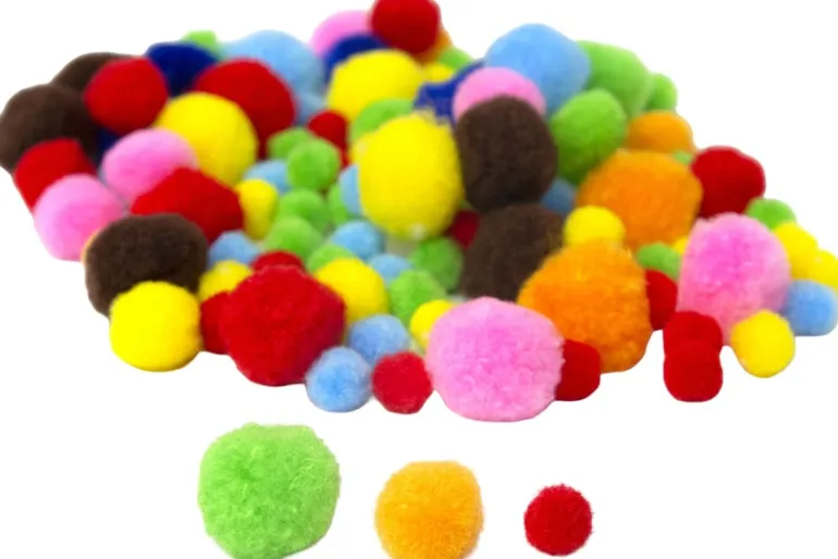 Pom-Poms – 10mm – 100pc. – Pastel Mix