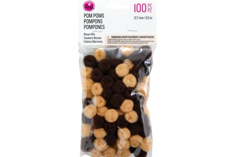 Pom-Poms – 10mm – 100pc. – Pastel Mix