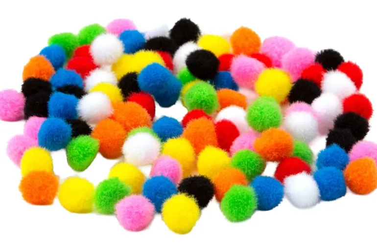 Pom-Poms – 10mm – 100pc. – Pastel Mix