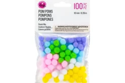 Pom-Poms – 10mm – 100pc. – Pastel Mix