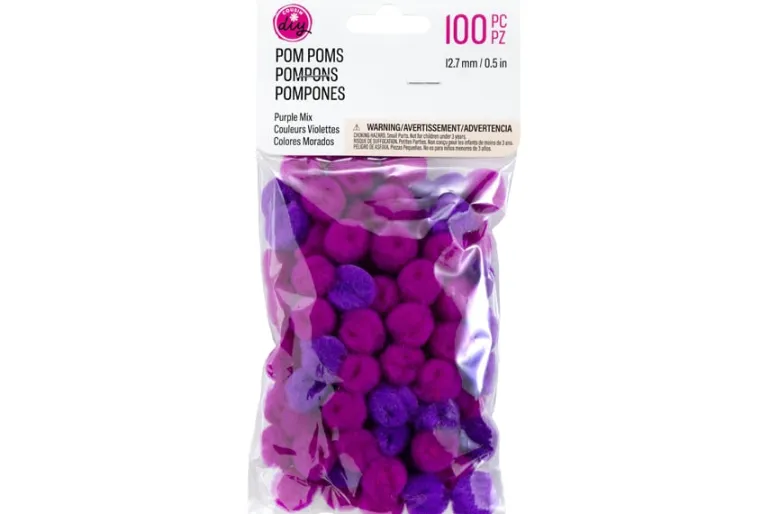 Pom-Poms -10mm – 100pc. – Yellow