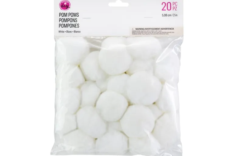 Pom-Poms -10mm – 100pc. – Yellow