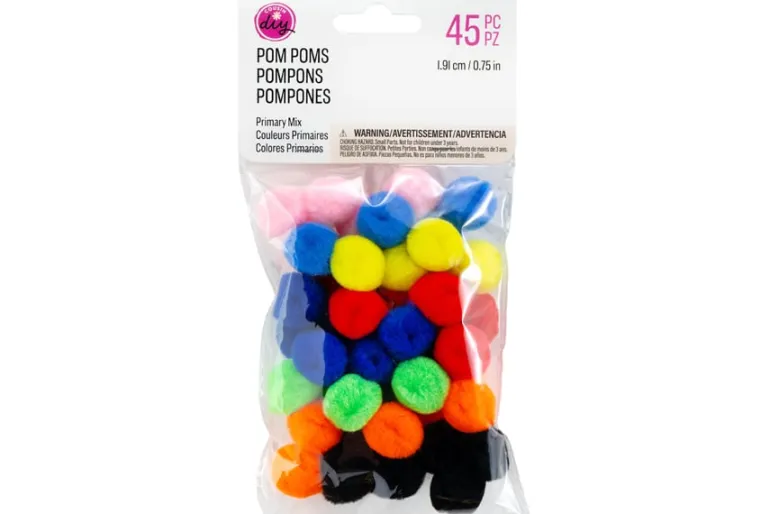 Pom-Poms -10mm – 100pc. – Yellow