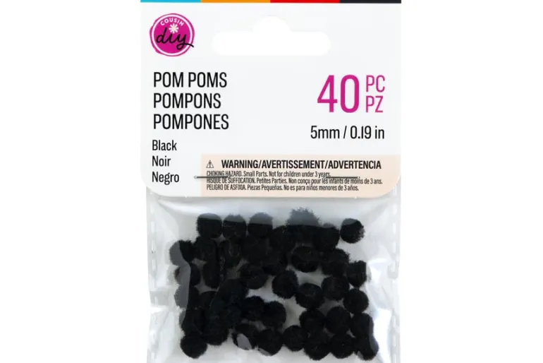 Pom-Poms -10mm – 100pc. – Yellow