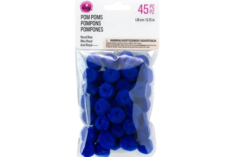 Pom-Poms – 1″ – 80pc. – Brown