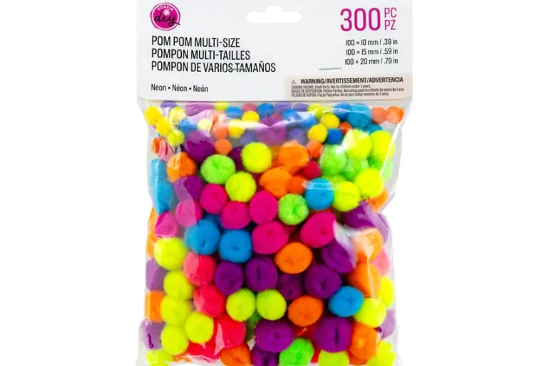Pom-Poms – .5″ – 100pc. – Brown