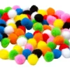 Pom-Poms – 0.5″ – 100pc. – Brown Mix