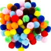 Pom-Poms – .5″ – 100pc. – Multi-Colored