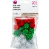 Pom-Poms – 2″ – 20pc. – Primary Multi-Colored