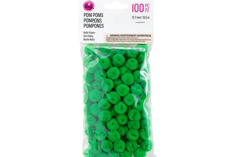 Pom-Poms – .5″ – 100pc. – Red
