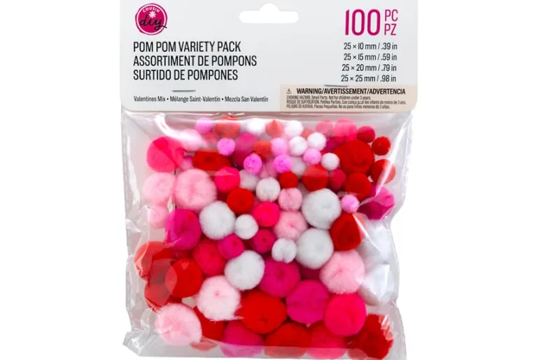 Pom-Poms – 2″ – 20pc. – White