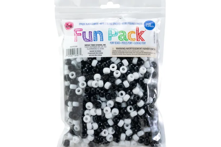 Pony Bead Fun Pack – 500pc. Metallic Gold