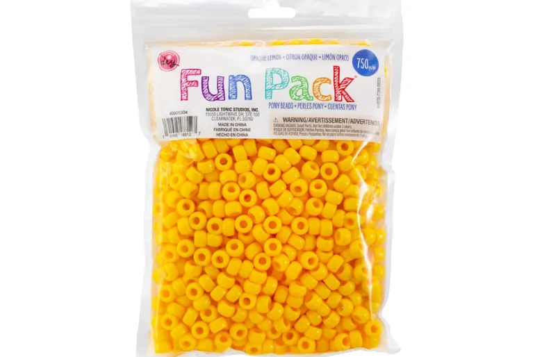 Pony Bead Fun Pack – 750pc. Pastel Mix