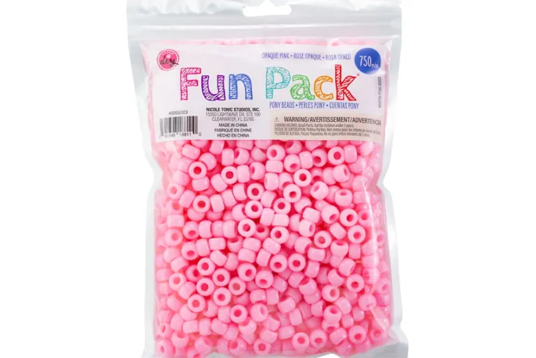 Pony Bead Fun Pack – 500pc. Valentine Mix
