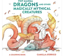 POP Manga Dragon and Other Creatures Coloring Book