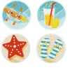 Portugese Coasters Diamond Painting Kit 4pc