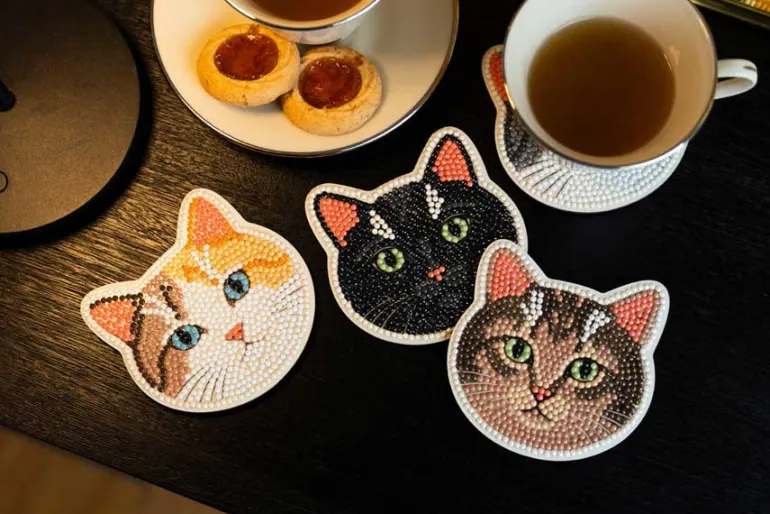 Portugese Coasters Diamond Painting Kit 4pc