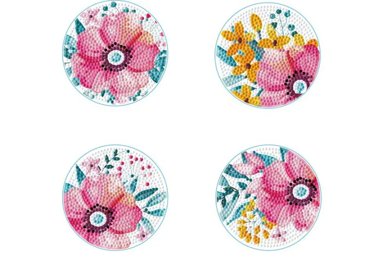 Portugese Coasters Diamond Painting Kit 4pc