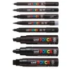 Posca Paint Marker Set – PC-8 Assorted Nibs – All Black – 8 Piece
