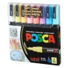 Posca Paint Marker Set – PC-3M Fine Tip – Soft Colors – 8 Piece
