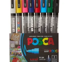 Posca Paint Marker Set – PC-5M Medium Tip – 8 Piece
