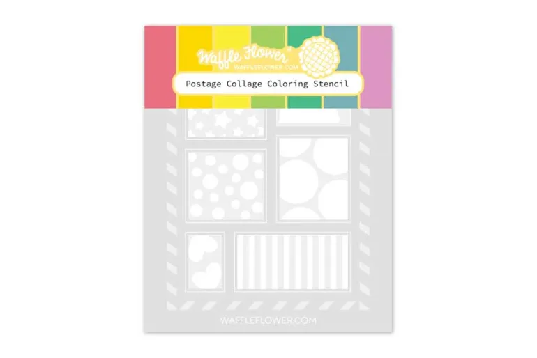 Postage Collage Blocks Die