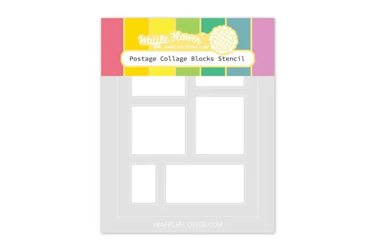 Postage Collage Cat Silhouettes Stamp Set