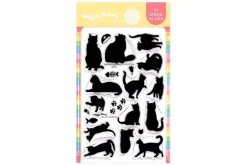 Postage Collage Dog Silhouettes Stamp Set