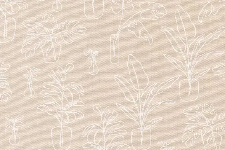 Potted Indoor Jungle on Cream