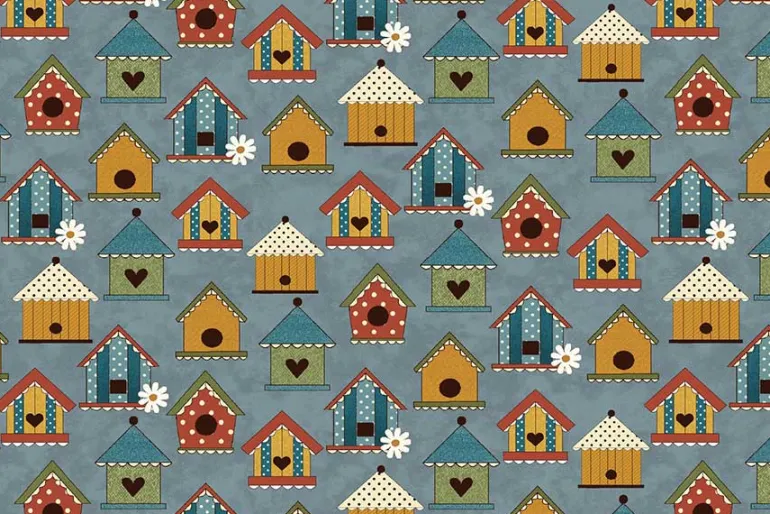 Prairie Chicks Tweet House on Blue