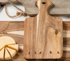 Premium Bamboo Charcuterie Tray with Ramekins and Hidden Knife Drawer