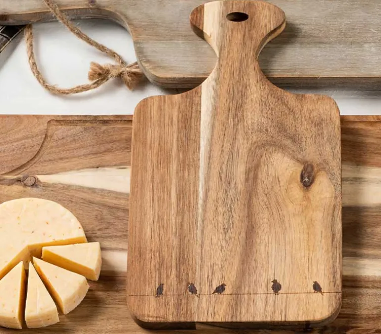 Premium Bamboo Charcuterie Tray with Ramekins and Hidden Knife Drawer