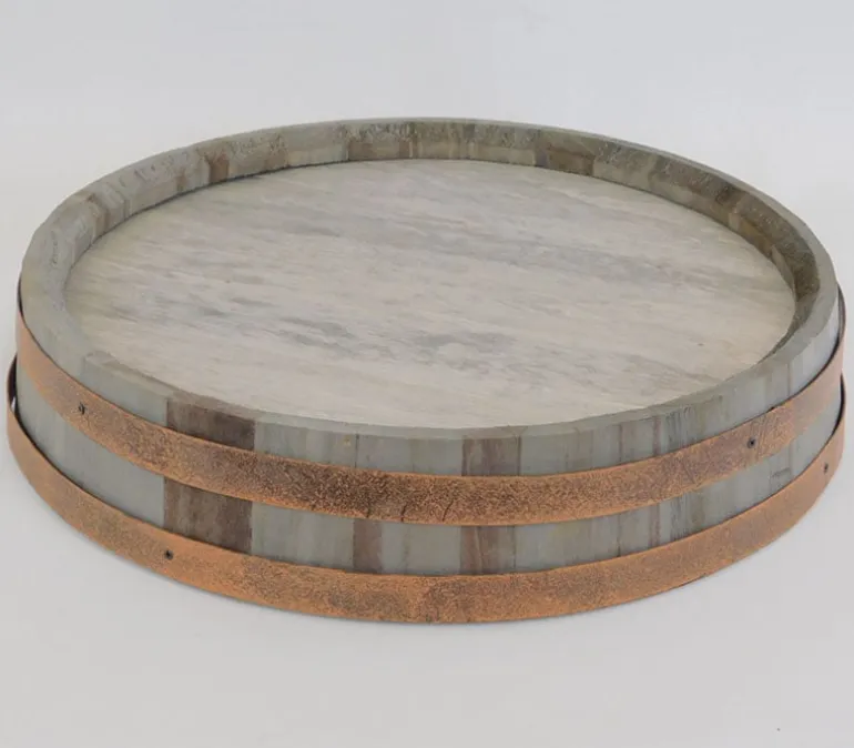 Premium Bamboo Charcuterie Tray with Ramekins and Hidden Knife Drawer