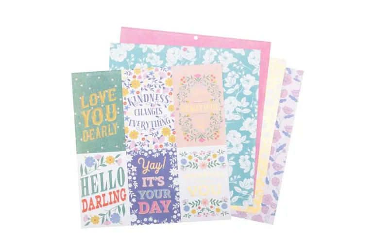 Premium Paper 12″X12″ – Bright Blooms