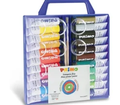 Primo Tempera Paint bottle Set – 8 Color Metallic and Fluorescent