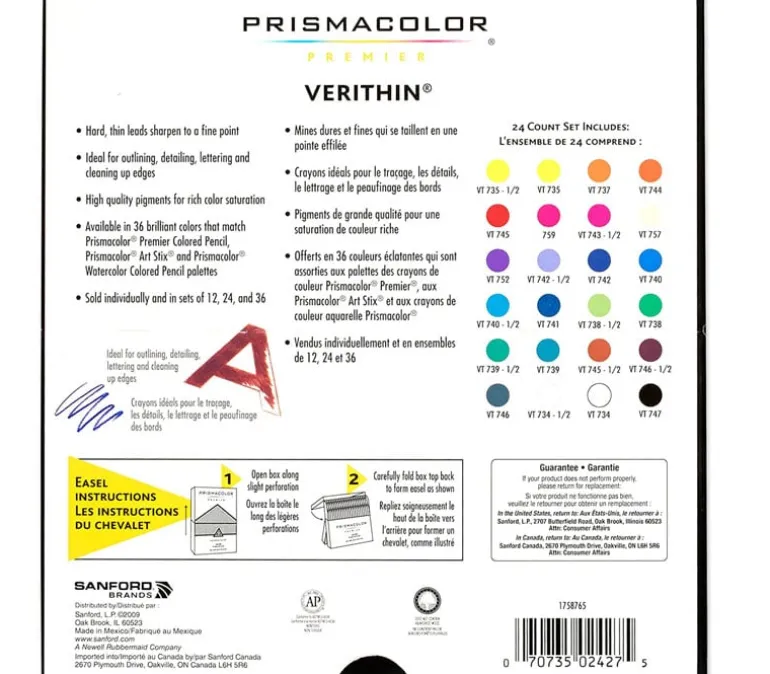 Prismacolor Verithin Pencil – 24 Color