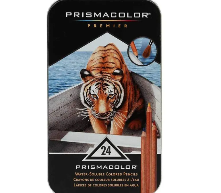 Prismacolor Watercolor Pencil Tin Set – 24 Piece