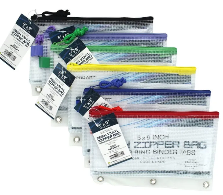 Pro Art Mesh and Vinyl Zipper Bag – 5 x 9 inch