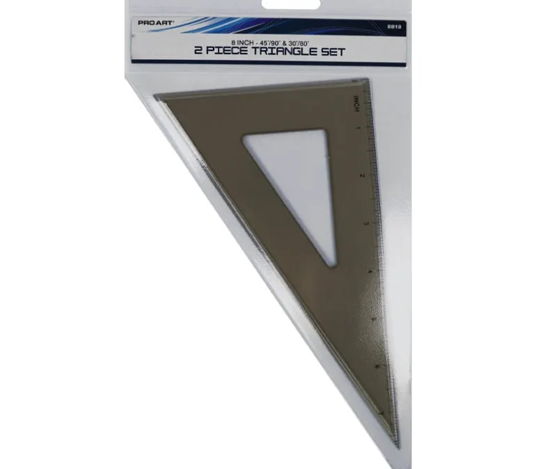 Pro Art Triangle Set – 8-inch – 45/90 30/60