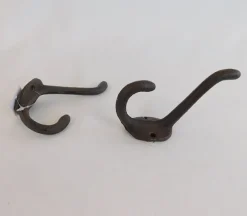 2-Prong Iron Hook – Black Finish