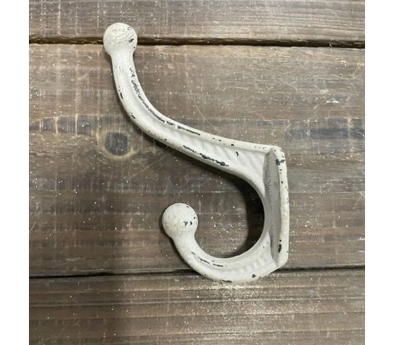2-Prong Iron Hook – Gray Finish