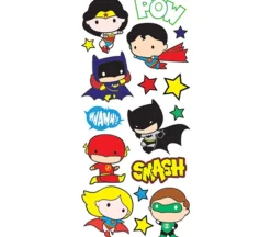 Puffy Stickers – Justice League Heroes Chibi