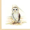 QuillingCard Quilled Greeting Card – Barn Owl