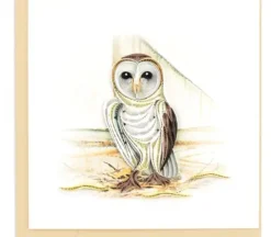 QuillingCard Quilled Greeting Card – Barn Owl